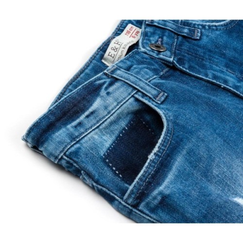 Штани дитячі Breeze джинсові з потертостями (OZ-18606-134B-blue)