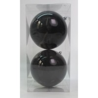 Ялинкова іграшка Novogod`ko 2 шт, чорний, перламутр 12 см (974433)