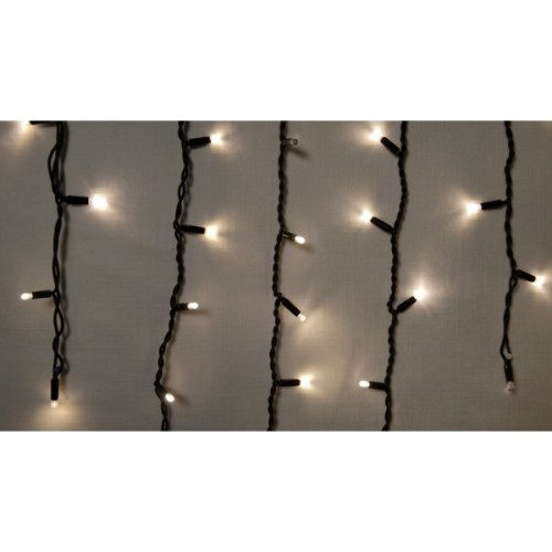 Гірлянда Delux Icicle 75LED 2x0.7m 18 flash теплий білий/чорний IP44 EN (90012960)