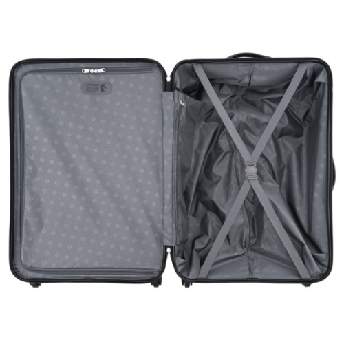 Валіза Wenger Amplar, велика, пластик, 4 колеса, чорна (653140)