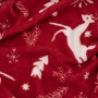 Плед Ardesto Christmas Flannel 160х200см, 100% поліестер, олені, червоний (ART0126PB)