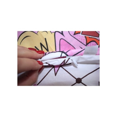 Постільна білизна MirSon Бязь Ranforce Elite 17-0512 Bombs pink 200х220 Євро (2200004677866)