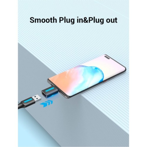 Перехідник OTG USB 2.0 AF to USB-C Vention (CDTB0)