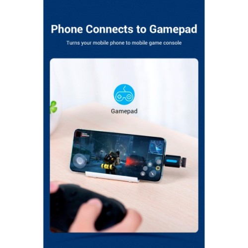 Перехідник OTG USB 2.0 AF to USB-C Vention (CDTB0)