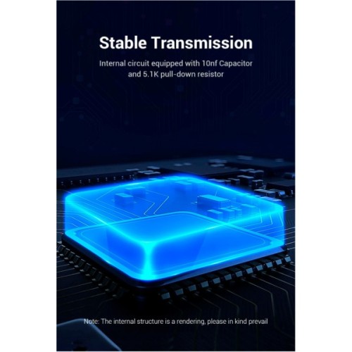 Перехідник OTG USB 2.0 AF to USB-C Vention (CDTB0)