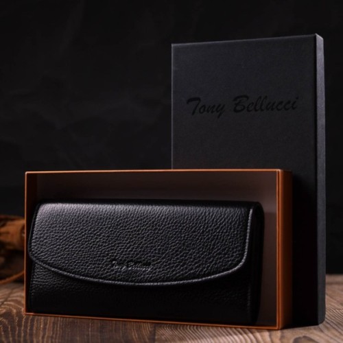 Гаманець Tony Bellucci З натуральної шкіри Чорний (21966)