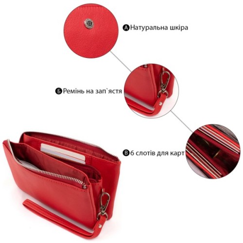 Гаманець ST Leather Червоний (19251)