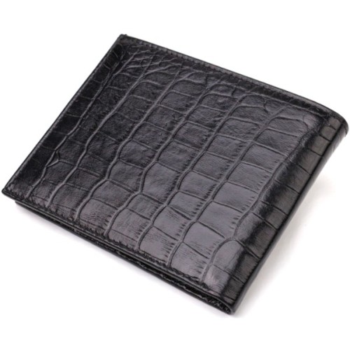 Портмоне Canpellini З натуральної шкіри Чорне (21867)