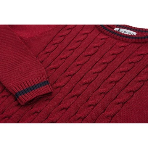 Кофта дитяча Na в'язана з косами (AFB1033-116B-red)