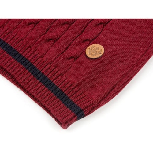 Кофта дитяча Na в'язана з косами (AFB1033-116B-red)