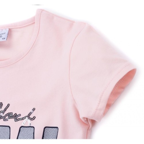 Футболка дитяча Breeze "NEW YORK" (1281-134G-peach)