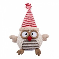 Новорічна фігурка Novogod`ko Сова в ковпачку, 30 см (974011)