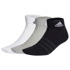 Шкарпетки Adidas T SPW ANK 3P IC1283 сірий, білий, чорний 43-45 (4066746290590)