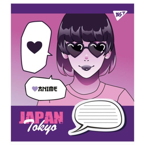 Зошит Yes А5 Japan Tokyo 12 аркушів, лінія (766288)
