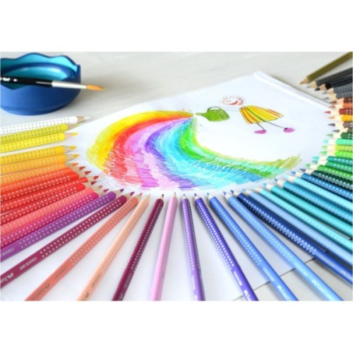 Олівці кольорові Faber-Castell Grip, акварельні, 48 кольорів в картонній коробці, 112449 (26535)