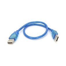 Дата кабель USB 2.0 AM/AM 0.3m blue Ritar (YT-AM/AM-0.3TBL)