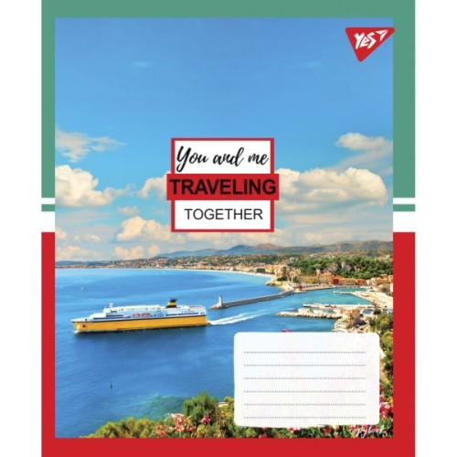 Зошит Yes А5 Travel 96 аркушів, лінія (766131)