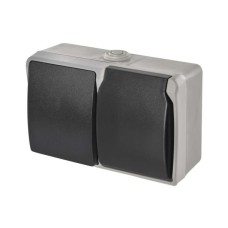 Розетка EMOS 16A 250V IP44 подвійна (A1396.2)