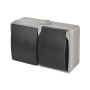 Розетка EMOS 16A 250V IP44 подвійна (A1396.2)