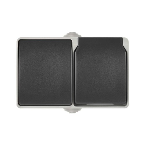 Розетка EMOS 16A 250V IP44 подвійна (A1396.2)