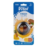 Ароматизатор для автомобіля VITOL Fresh Clips Pineapple+Coconat (VFC06)