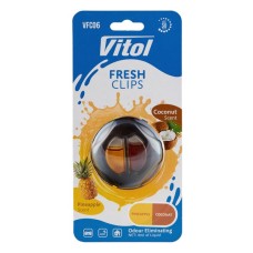 Ароматизатор для автомобіля VITOL Fresh Clips Pineapple+Coconat (VFC06)