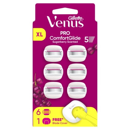 Змінні касети Gillette Venus PRO ComfortGlide Sugarberry Scented 6 шт. + Чохол (8700216969253)