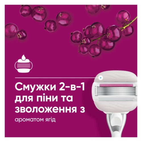 Змінні касети Gillette Venus PRO ComfortGlide Sugarberry Scented 6 шт. + Чохол (8700216969253)