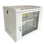 Шафа настінна GEAR 9U 19" 600x600x450 мм, + полка 19", grey (GWMSN-9U-600-600G)