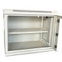 Шафа настінна GEAR 9U 19" 600x600x450 мм, + полка 19", grey (GWMSN-9U-600-600G)