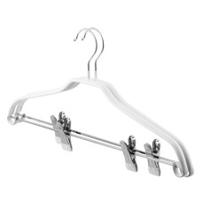 Плічка Ardesto Металеві з ПВХ покриттям З прищіпками Білі 42 см 2 шт. (ARHC2802WC)