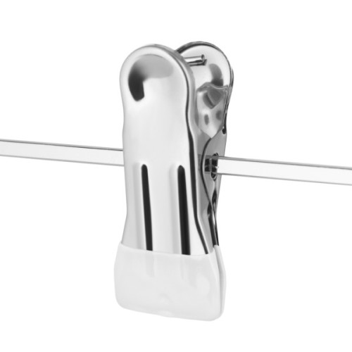 Плічка Ardesto Металеві з ПВХ покриттям З прищіпками Білі 42 см 2 шт. (ARHC2802WC)