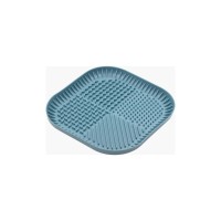 Універсальний посуд для тварин Fiboo Fiboowl килимок для злизування ласощів та їжі, L синій (FIB0229)