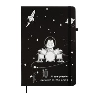 Книга записна ZiBi Cosmo A5 в клітинку тверда обкладинка на резинці 80 аркушів (ZB.115105)