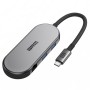Концентратор Armorstandart USB-C to HDMI 4K, RJ45, PD, 2USB, SD, microSD Grey (ARM69365)