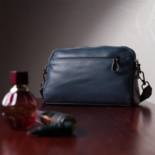 Сумка Vintage З натуральної шкіри Синя (22600)