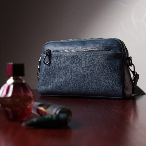 Сумка Vintage З натуральної шкіри Синя (22600)