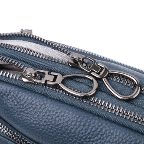 Сумка Vintage З натуральної шкіри Синя (22600)