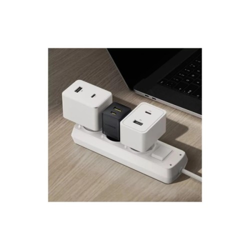 Зарядний пристрій Baseus 1xUSB-C PD20W + 1xUSB + cable USB-C to USB-C white (P10111608113-01)