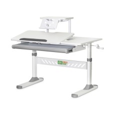 Парта ErgoKids з полицею Grey (TH-310 W/G + BD-S30 G)