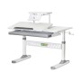 Парта ErgoKids з полицею Grey (TH-310 W/G + BD-S30 G)