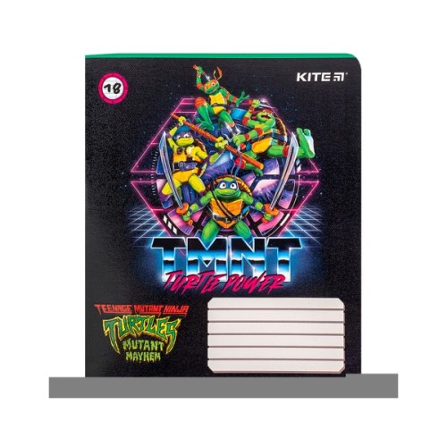 Зошит Kite Ninja Turtles, 18 аркушів, лінія (NT24-237)