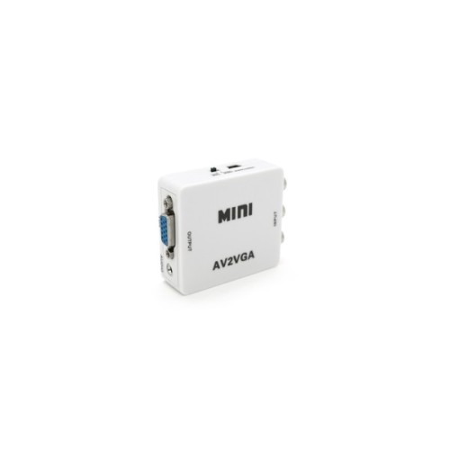 Перехідник 3xRCA F to VGA F 720P/1080P white Voltronic (YT38173)