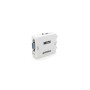 Перехідник 3xRCA F to VGA F 720P/1080P white Voltronic (YT38173)