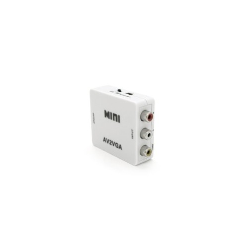 Перехідник 3xRCA F to VGA F 720P/1080P white Voltronic (YT38173)