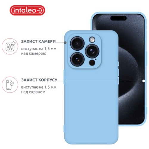 Чохол до мобільного телефона Intaleo SoftShell Apple iPhone 15 Pro Light Blue (1283126585326)