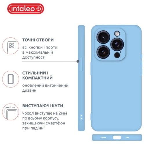 Чохол до мобільного телефона Intaleo SoftShell Apple iPhone 15 Pro Light Blue (1283126585326)