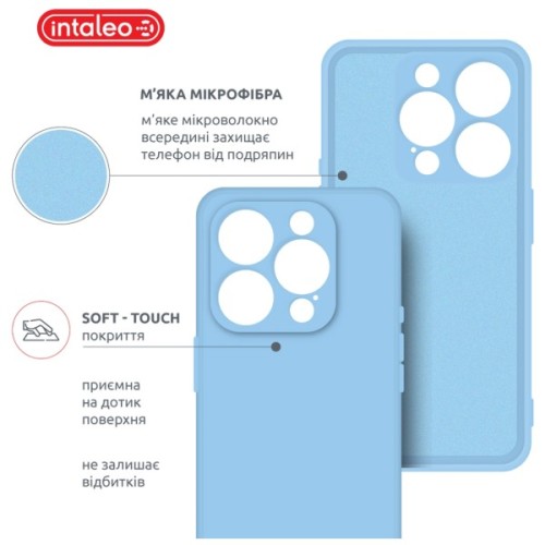 Чохол до мобільного телефона Intaleo SoftShell Apple iPhone 15 Pro Light Blue (1283126585326)