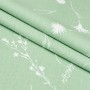 Постільна білизна Home Line Волошки білі на зеленому бязь полуторний (173305)