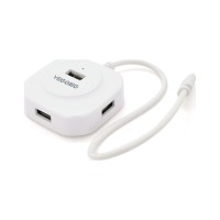 Концентратор VEGGIEG USB-C 4xUSB 2.0 0.2m white (YT-TC-V-C242)